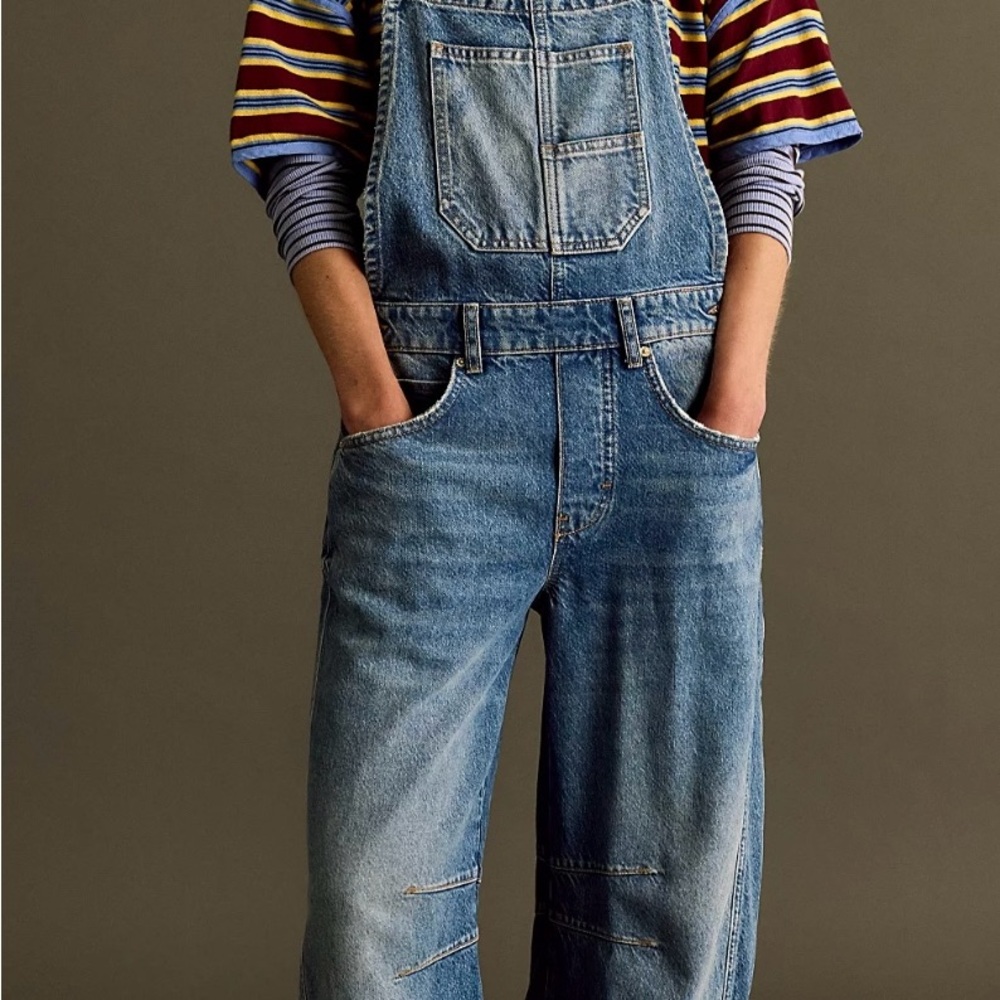 Free People Light Blue Denim Overalls Jumpsuit - Picture 5 of 5